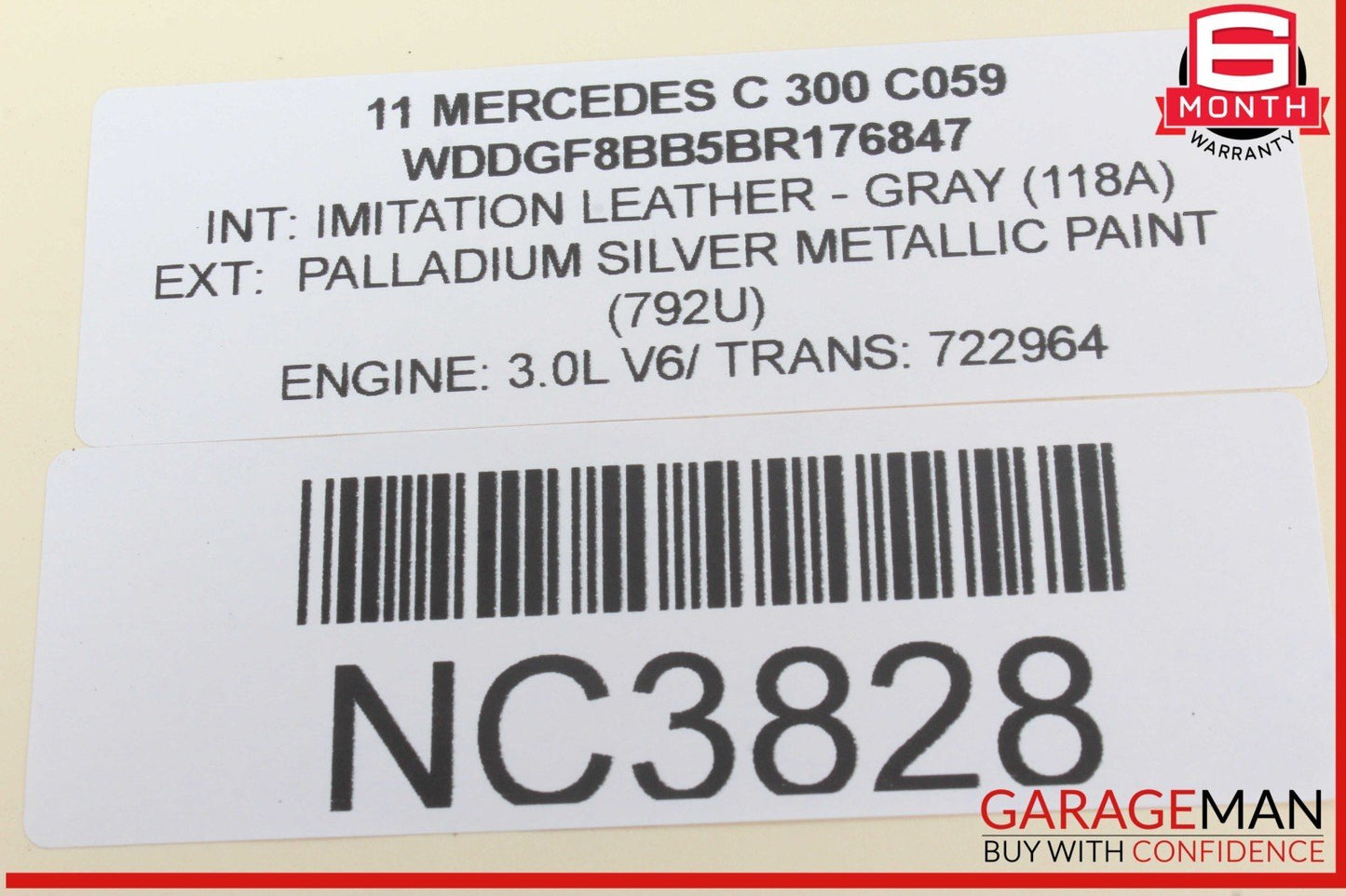 08-15 Mercedes W204 C300 C250 Front Right Passenger Side Dash Airbag Air Bag OEM