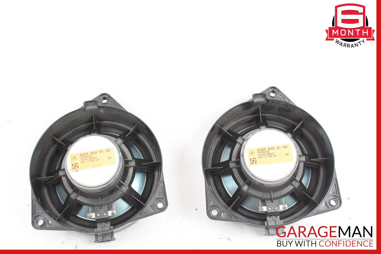 03-09 Mercedes C230 CLK550 Front Right & Left Door Audio Sound Speaker Set of 2