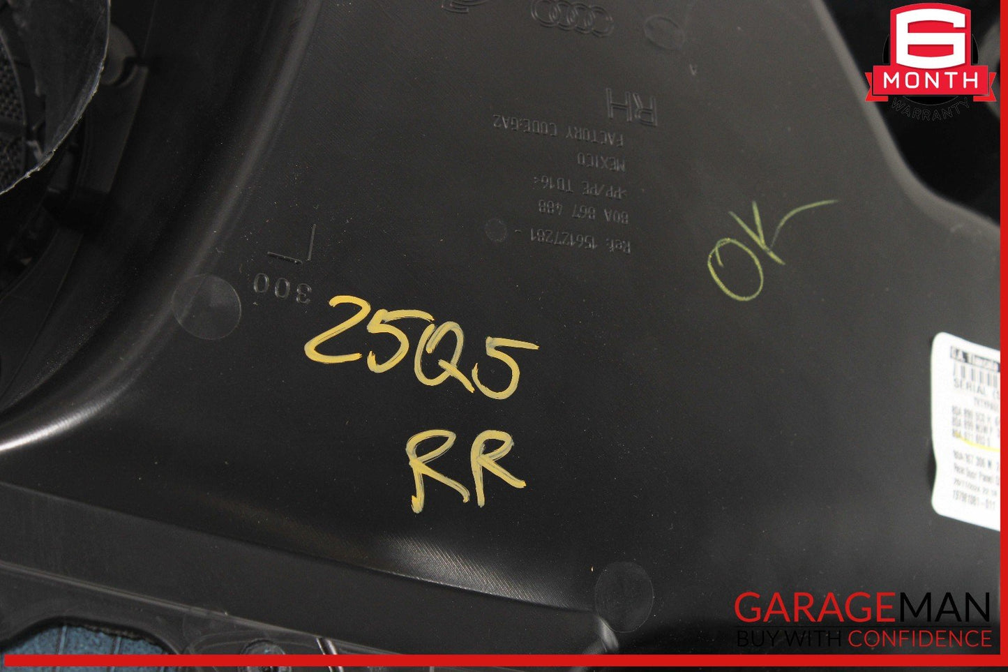 18-25 Audi Q5 Rear Right Passenger Side Interior Door Panel OEM