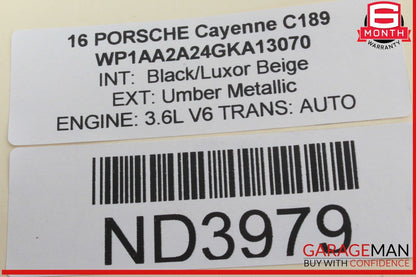 11-18 Porsche Cayenne 958 Rear Right Passenger Side Wheel Spindle Knuckle Hub