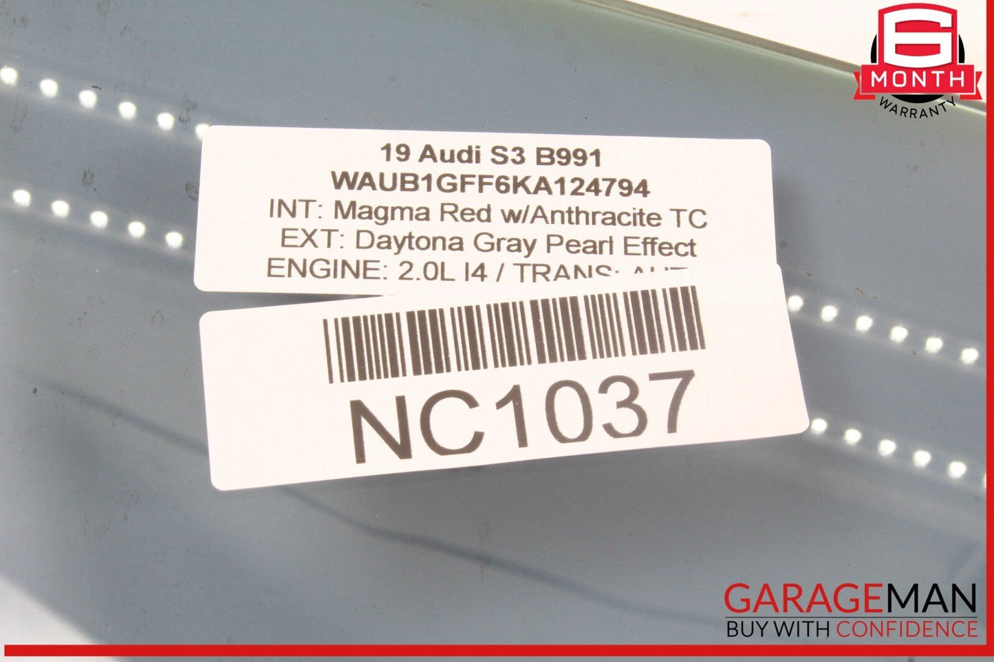 15-20 Audi S3 A3 Front Right Passenger Side Door Window Glass 8V5845202 OEM