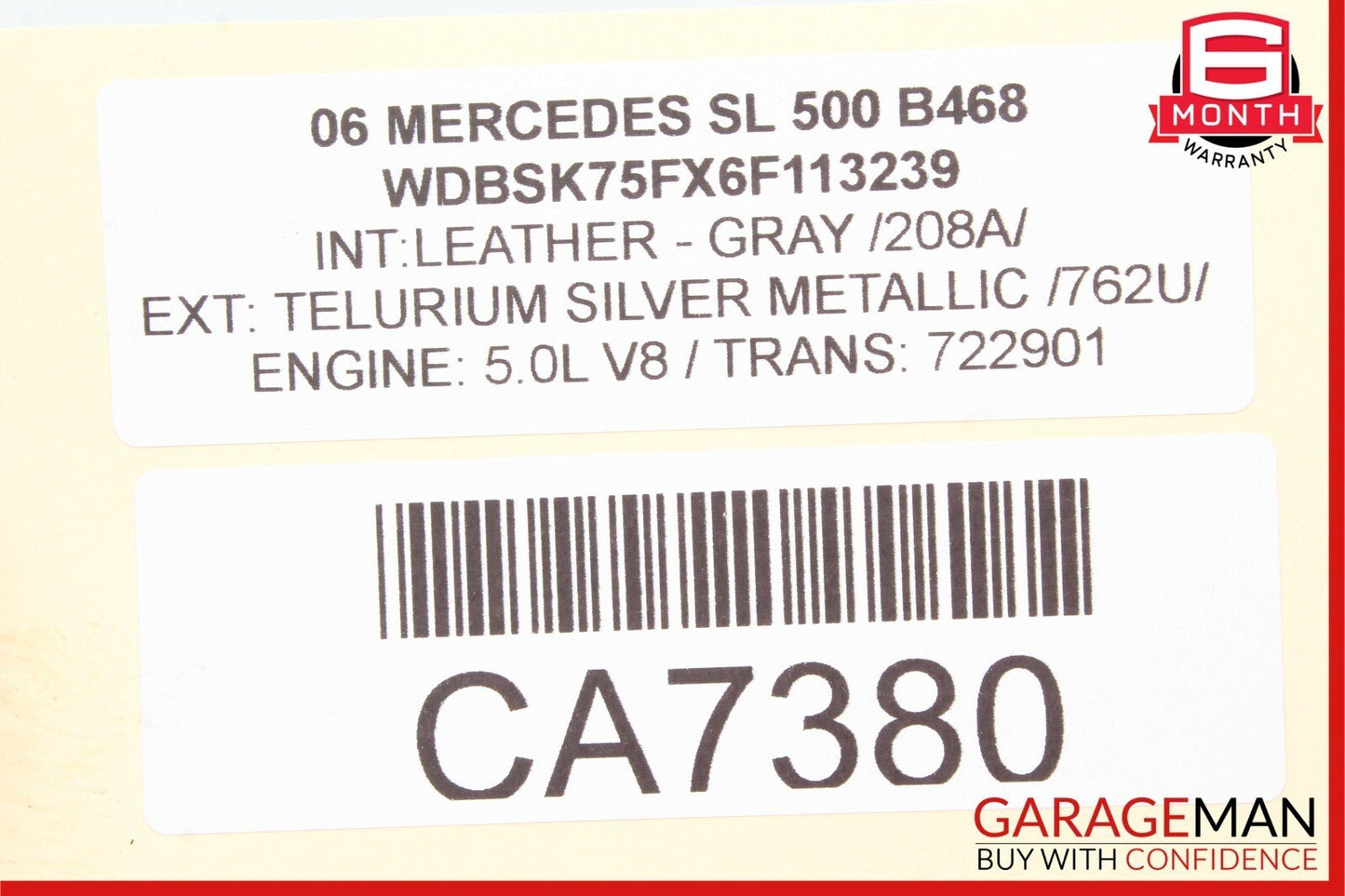 03-12 Mercedes R230 SL500 SL550 Front Right Passenger Side Upper Control Arm OEM