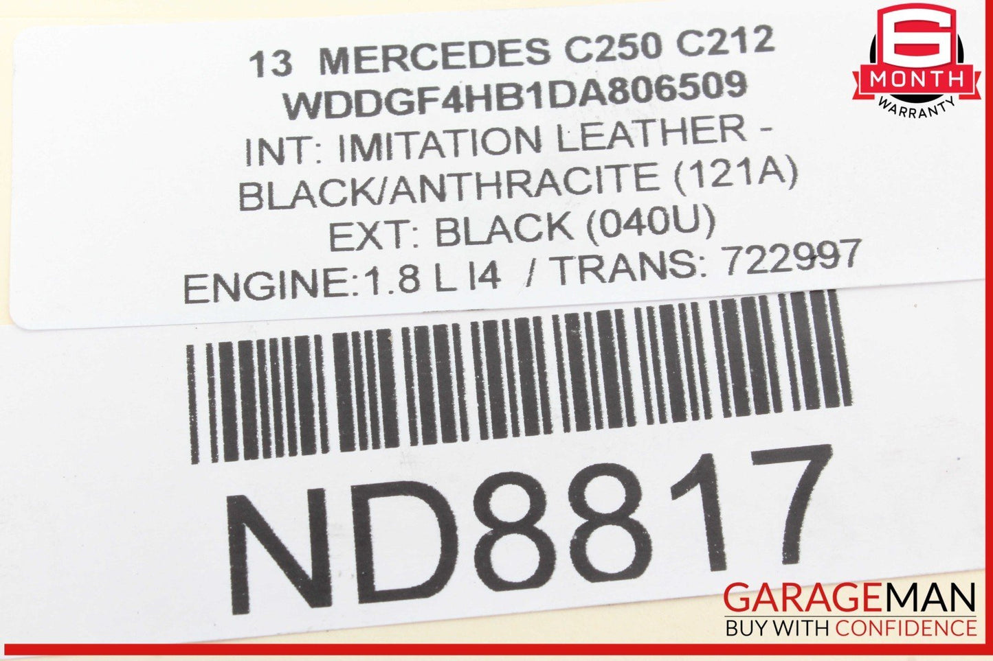 08-17 Mercedes W204 C250 C350 Rear Right Side Wheel Spindle Knuckle Hub OEM