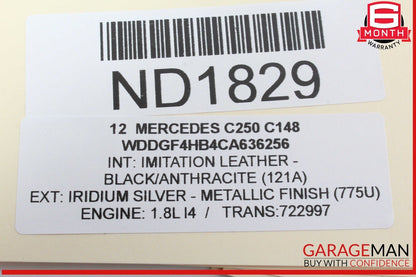 12-14 Mercedes W204 C250 C350 C63 AMG Front Left Side Door Rear View Mirror OEM