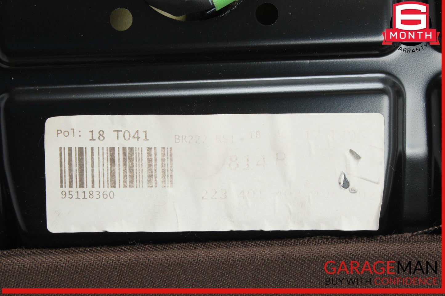 14-17 Mercedes W222 S550 Rear Right Side Bottom Lower Cushion w/ Track Frame OEM