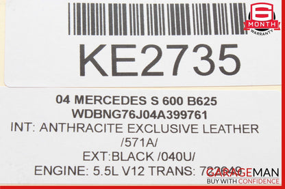 02-08 Mercedes W220 S600 SL550 SL500 Car Navigation DVD CD Player GPS Harman OEM