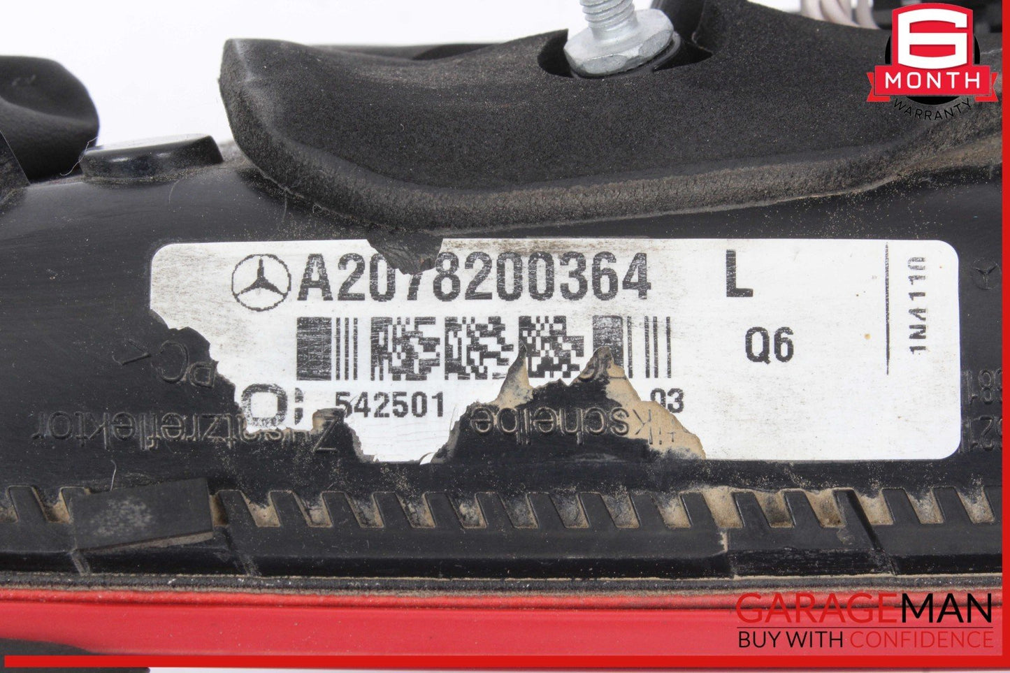 10-13 Mercedes W207 E350 Rear Left Driver Side Inner Tail Light Lamp OEM