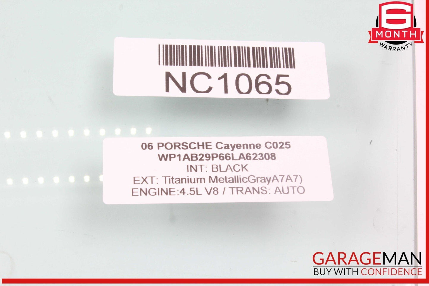 03-10 Porsche Cayenne 955 957 Front Left Side Door Window Auto Glass OEM