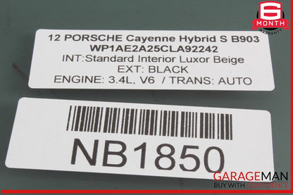 11-18 Porsche Cayenne 958 S Front Left Driver Side Door Window Glass OEM