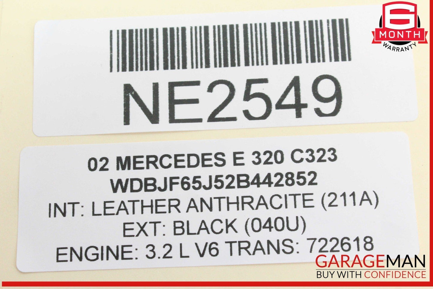 96-02 Mercedes W210 E320 Power Steering Oil Cooler Hose 2104662724 OEM