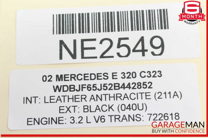 96-02 Mercedes W210 E320 Power Steering Oil Cooler Hose 2104662724 OEM