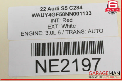 18-24 Audi S5 Gas Fuel Filler Flap Door Bracket White 8W7809906 OEM
