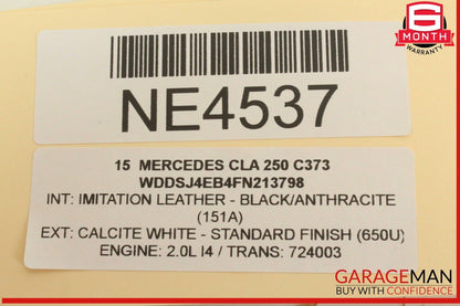 14-18 Mercedes W117 CLA250 Front Right Side Door Window Regulator Motor OEM