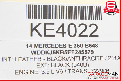 10-20 Mercedes W207 E350 Rear Left Window Regulator Motor 2078200542 OEM