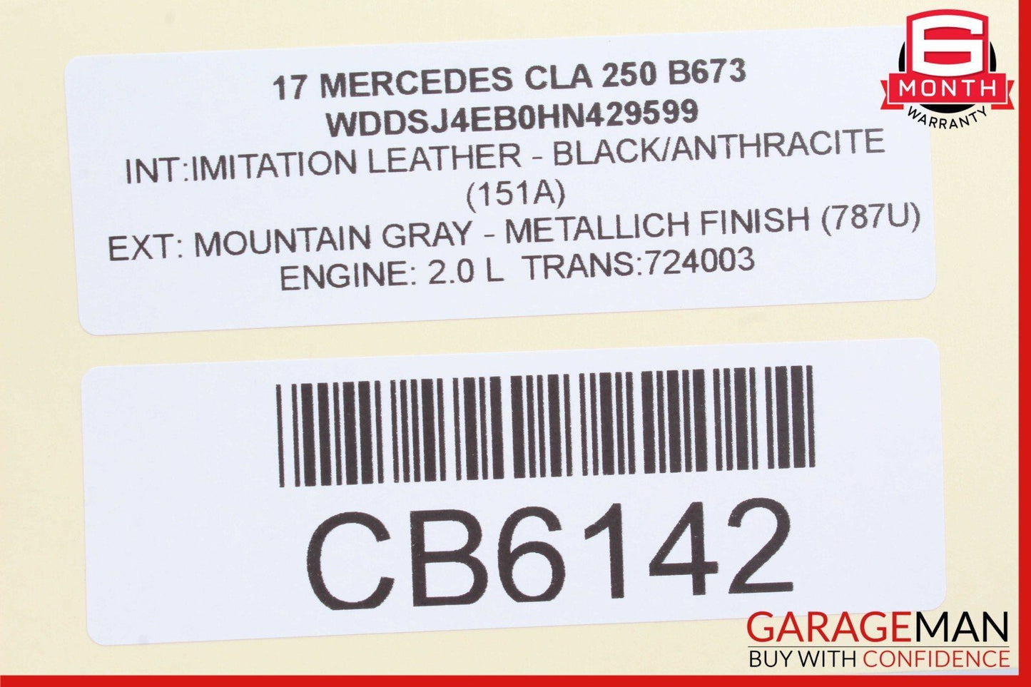 14-20 Mercedes W117 CLA250 GLA250 Steering Wheel w/ Paddle Shifters Assy OEM