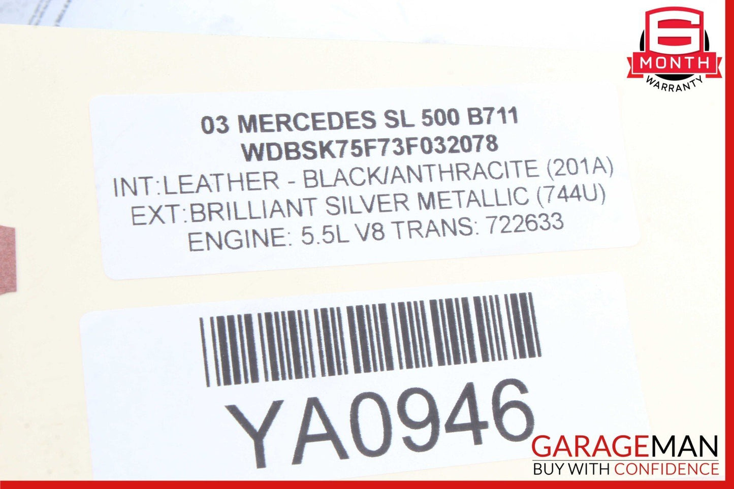 03-08 Mercedes R230 SL500 SL550 Door Audio Speaker Bose Left Driver Side OEM