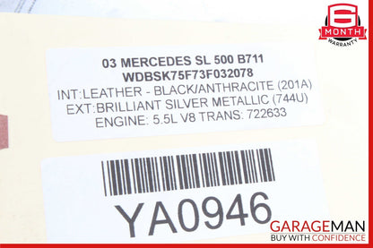 03-08 Mercedes R230 SL500 SL550 Door Audio Speaker Bose Left Driver Side OEM