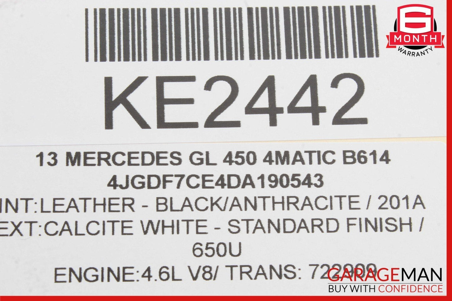 13-16 Mercedes X166 GL450 Front Right Passenger Side Door Locking Closing Motor