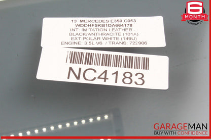 10-16 Mercedes W212 E350 E400 E550 Front Left Side Door Window Glass OEM