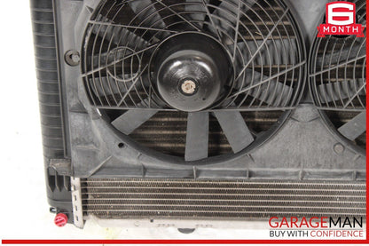 94-02 Mercedes R129 SL500 AC A/C Condenser Radiator Cooling Fan Shroud Motor OEM