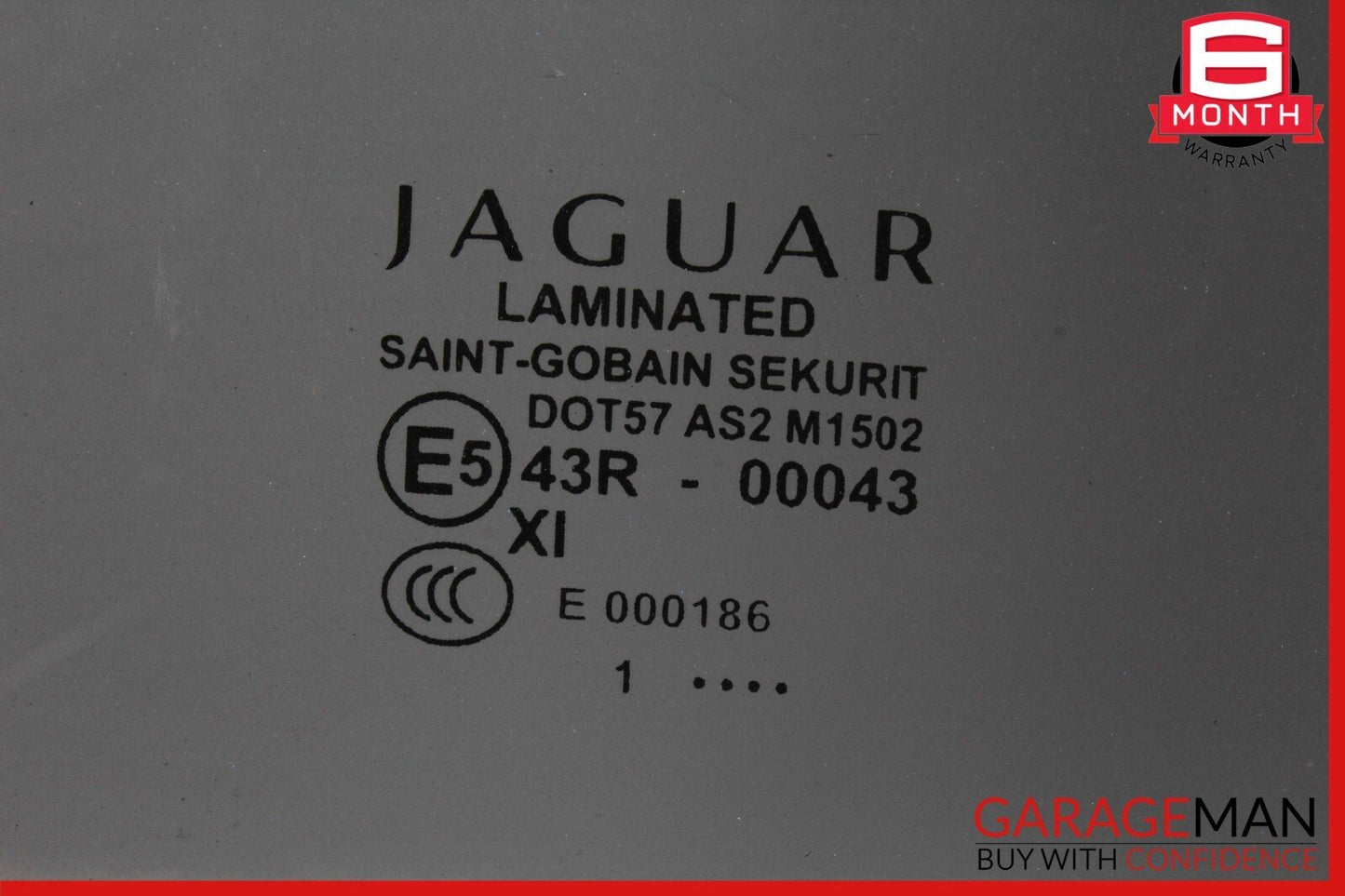 10-15 Jaguar XJ XJR Rear Left Driver Side Door Window Glass OEM