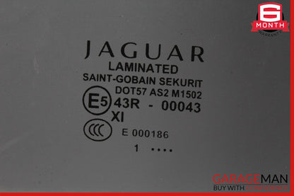 10-15 Jaguar XJ XJR Rear Left Driver Side Door Window Glass OEM