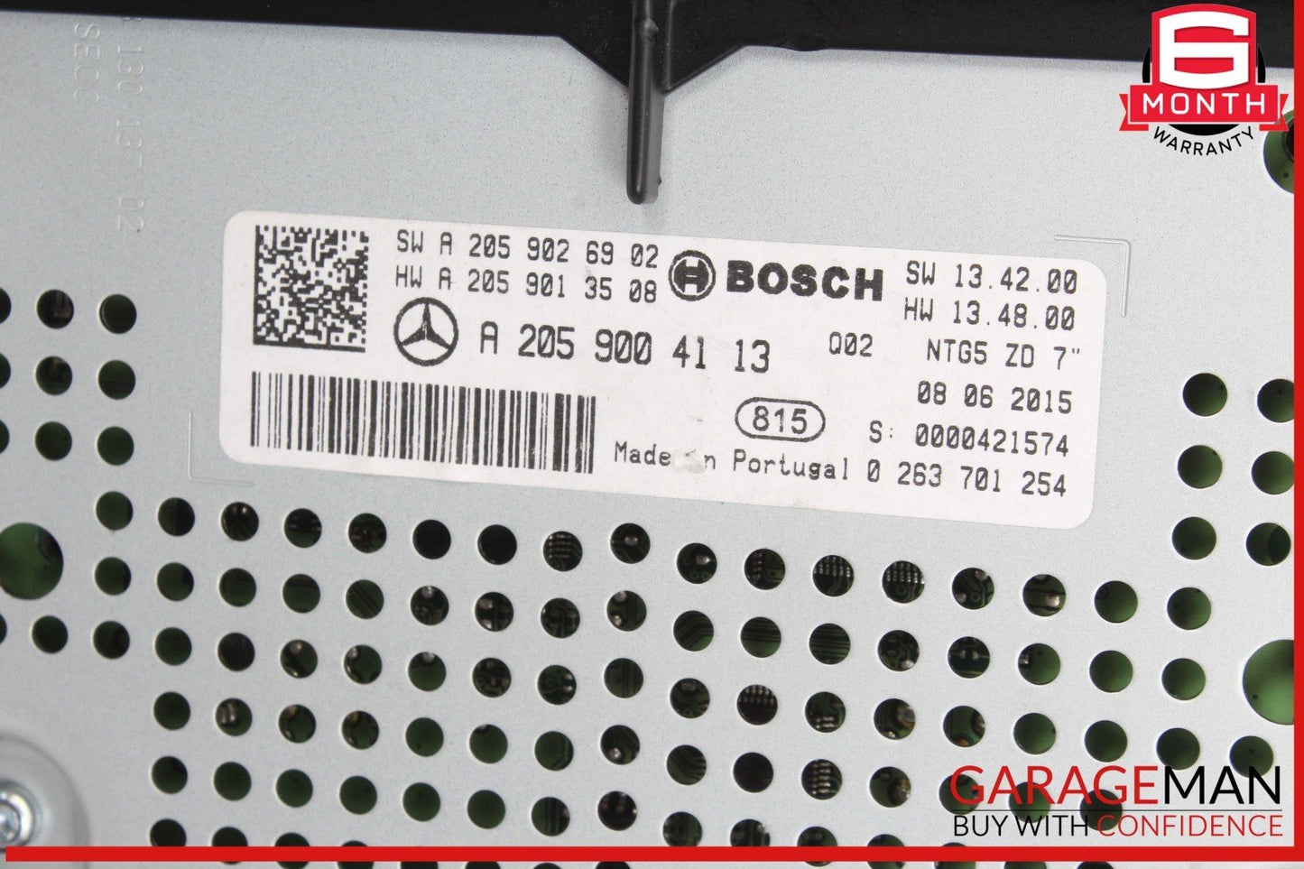 15-19 Mercedes W205 C300 C350e Dash Navigation Display Screen Monitor Unit OEM