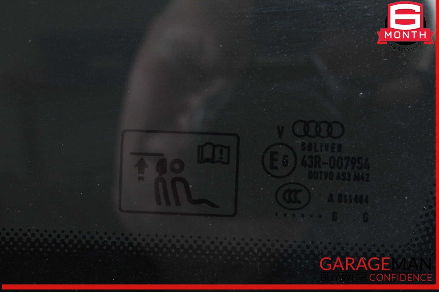 17-24 Audi Q7 Rear Right Passenger Side Quarter Window Glass 4M0845298C OEM