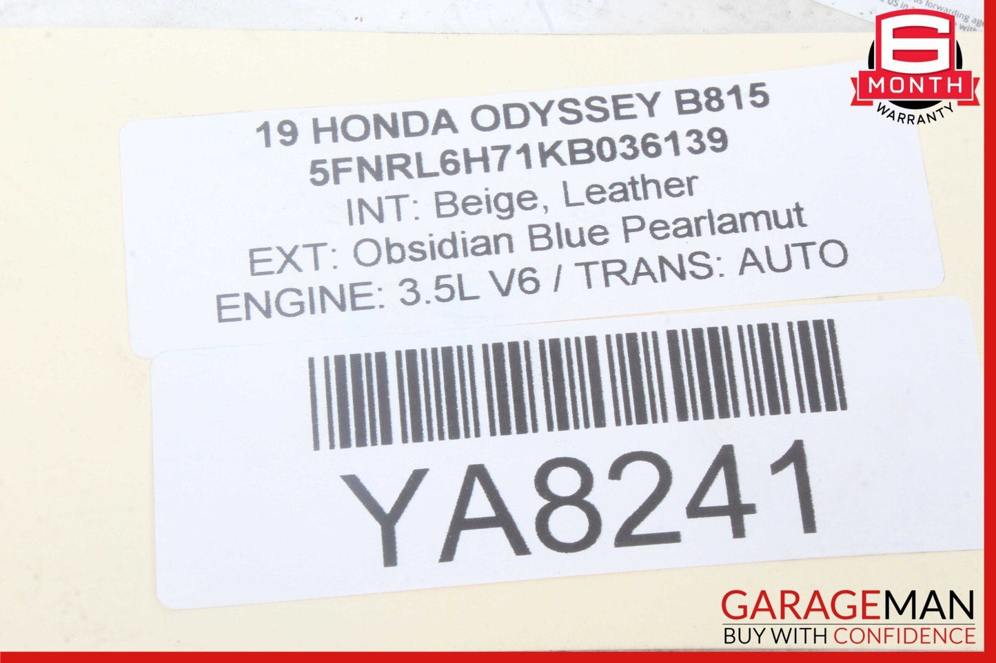 18-20 Honda Odyssey Front Left Driver Side Headlight Halogen w/ LED DRL OEM