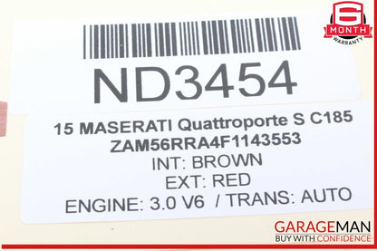 14-17 Maserati Quattroporte S Front Right Side Door Rear View Mirror OEM