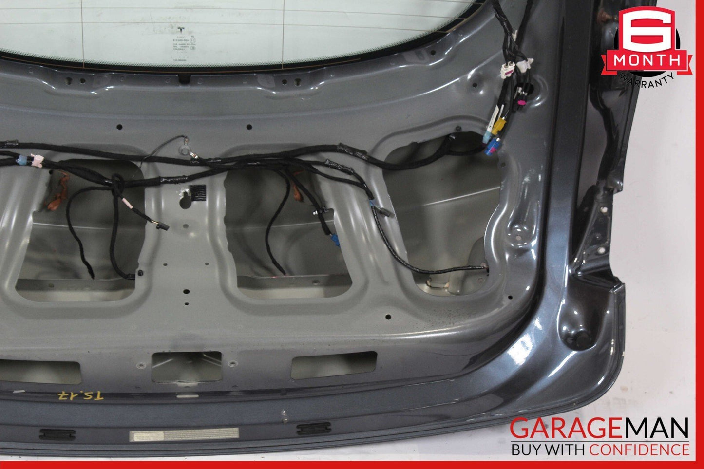 12-20 Tesla Model S Rear Liftgate Tailgate Hatch Trunk Lid Shell Glass Gray OEM