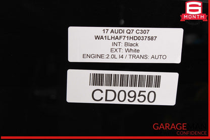17-23 Audi Q7 SQ7 Front Roof Panoramic Sunroof Moonroof Glass OEM