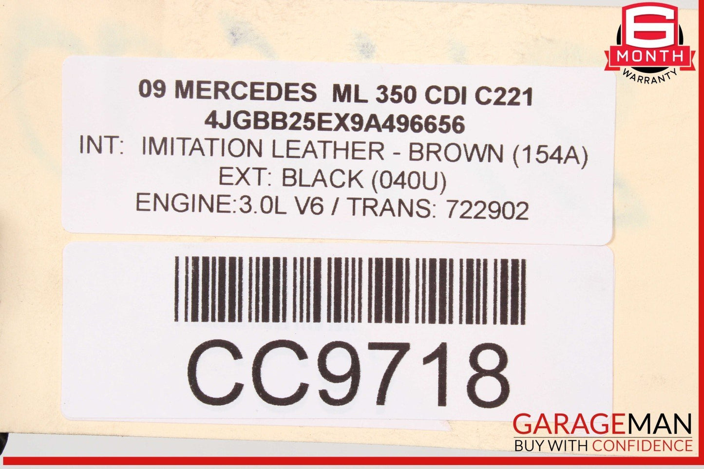 06-09 Mercedes W164 ML500 ML350 Fuel Tank Reservoir Assembly 1644710501 OEM