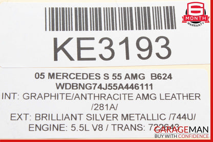 05-13 Mercedes W220 S55 AMG E550 Front Left Side Engine Timing Chain Cover Plate