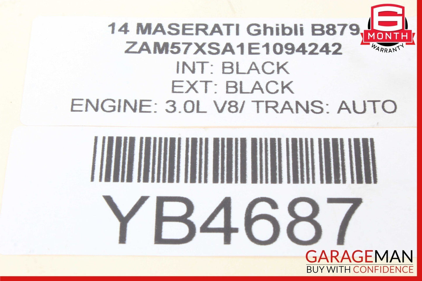 14-17 Maserati Ghibli Quattroporte 3.0L Engine Alternator Generator 200 AMP OEM