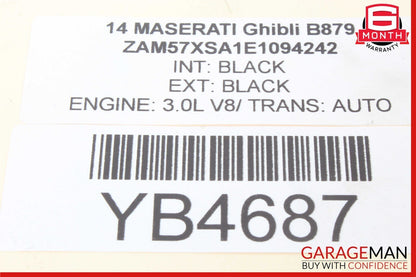 14-17 Maserati Ghibli Quattroporte 3.0L Engine Alternator Generator 200 AMP OEM
