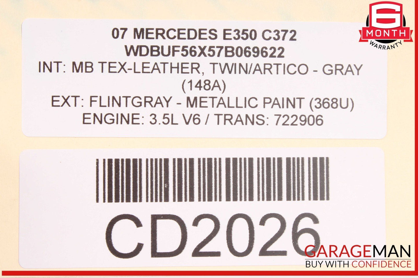 07-09 Mercede W211 E350 E320 E550 Base Front Bumper Cover Assembly OEM