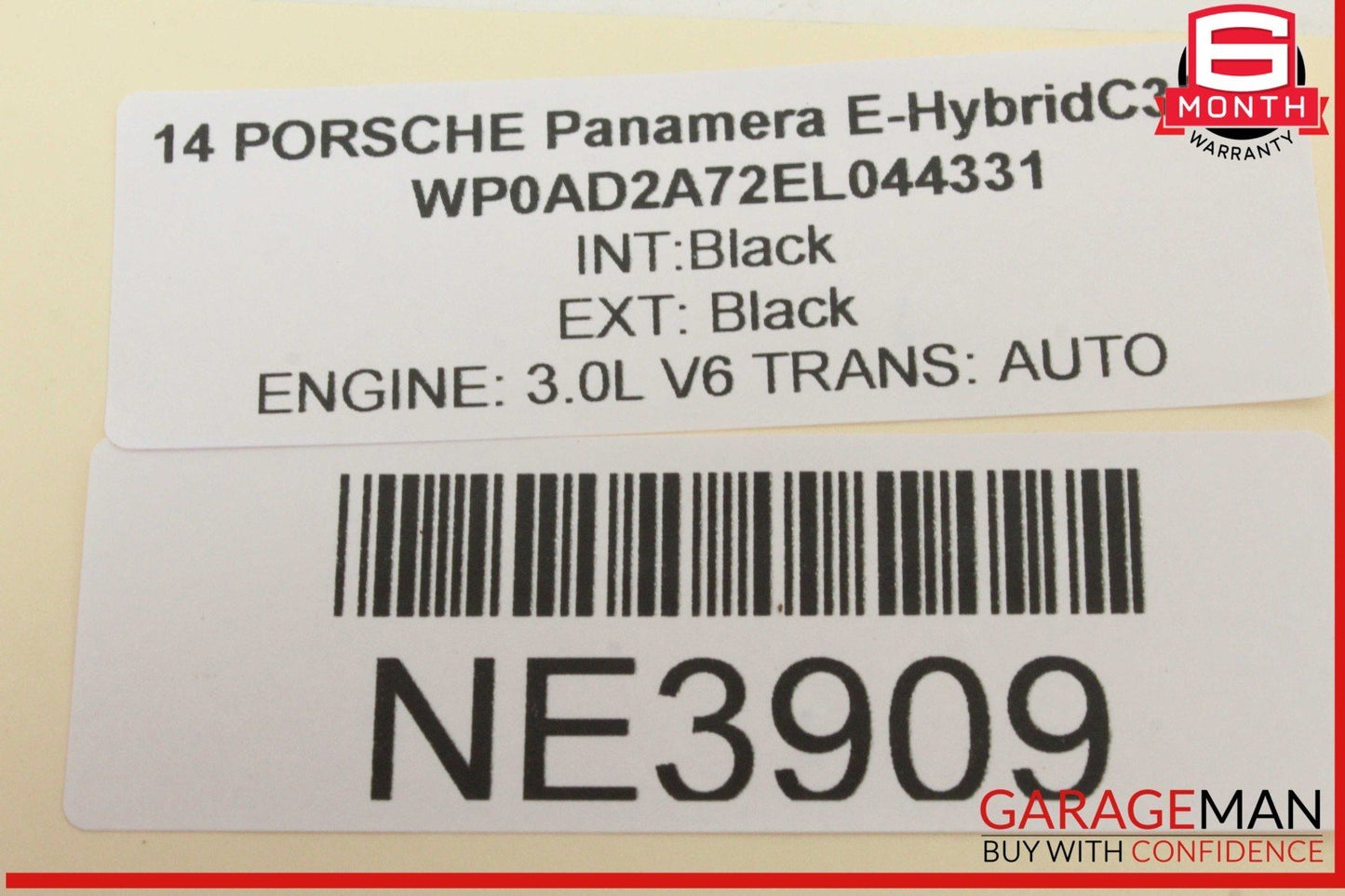 10-16 Porsche Panamera 970 E-Hybrid Rear Left Side Door Sun Shade Sunshade OEM