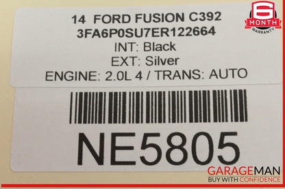 13-16 Ford Fusion Rear Right Passenger Side Window Regulator Motor Bosch OEM