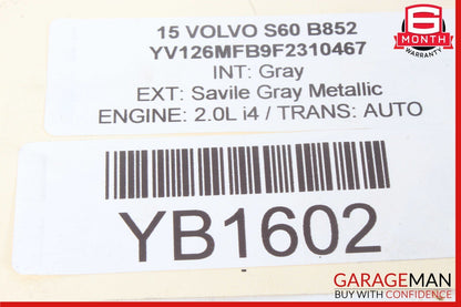 2015 Volvo V60 Fuel Vapor Evaporator Emission Canister 31319683 OEM