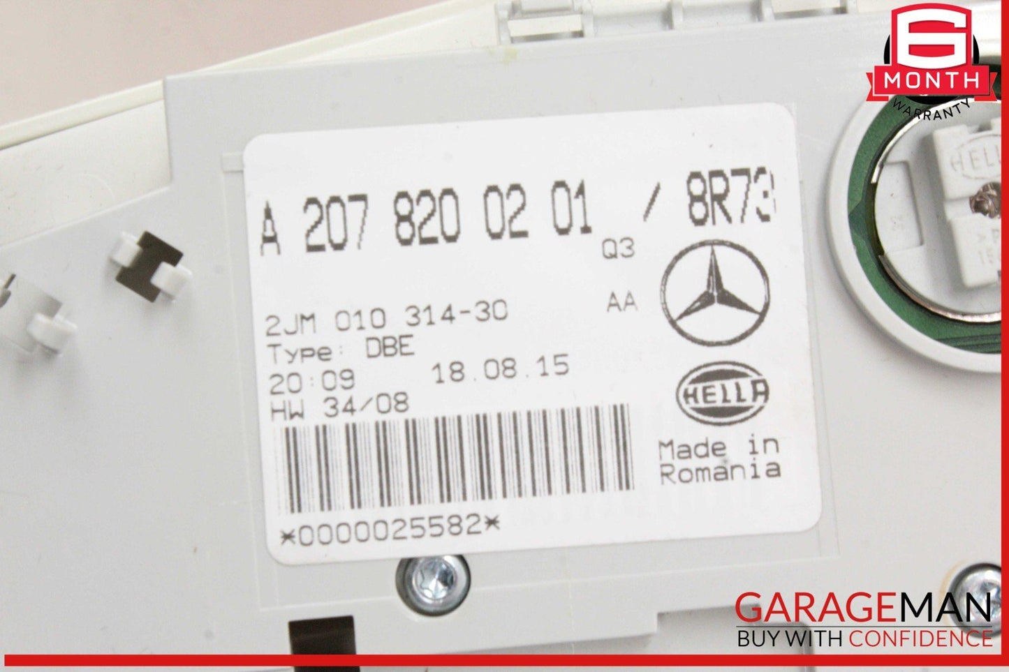 11-16 Mercedes W207 E400 E550 Overhead Reading Map Dome Light Lamp OEM