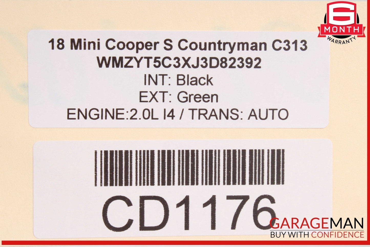 17-24 Mini Cooper Countryman F60 Front Right Side Rocker Molding Panel OEM