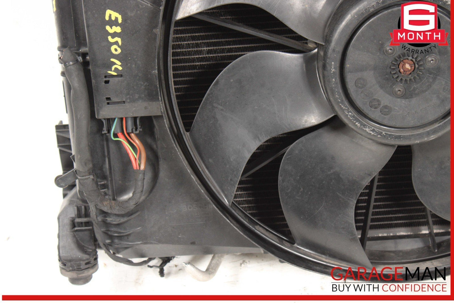 08-18 Mercedes W212 E350 C300 Engine Radiator Cooling Fan Motor Assembly OEM