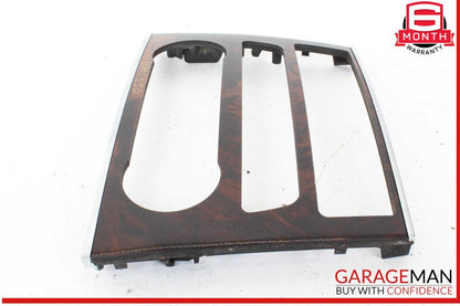 06-12 Mercedes W164 ML350 4MATIC Center Console Control Trim Panel Wood Bezel