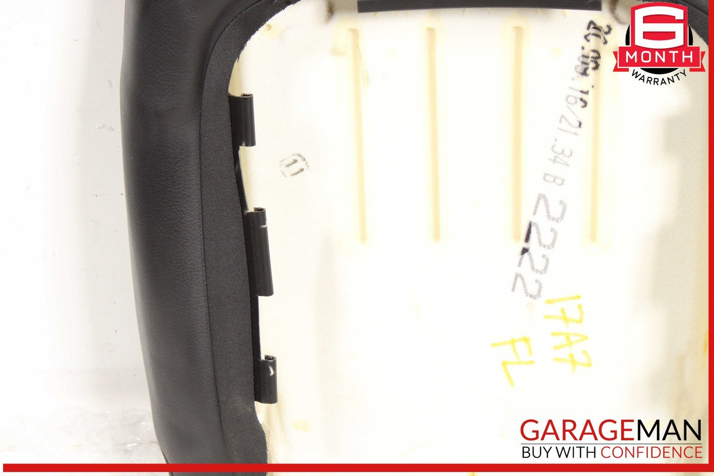 12-18 Audi A7 Front Left Driver Side Top Upper Seat Cushion Cover Black OEM