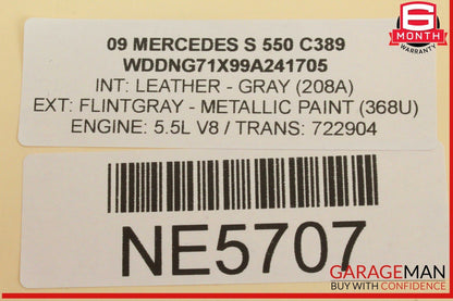 07-10 Mercedes W221 S550 S600 CL550 Instrument Cluster Speedometer Odometer OEM