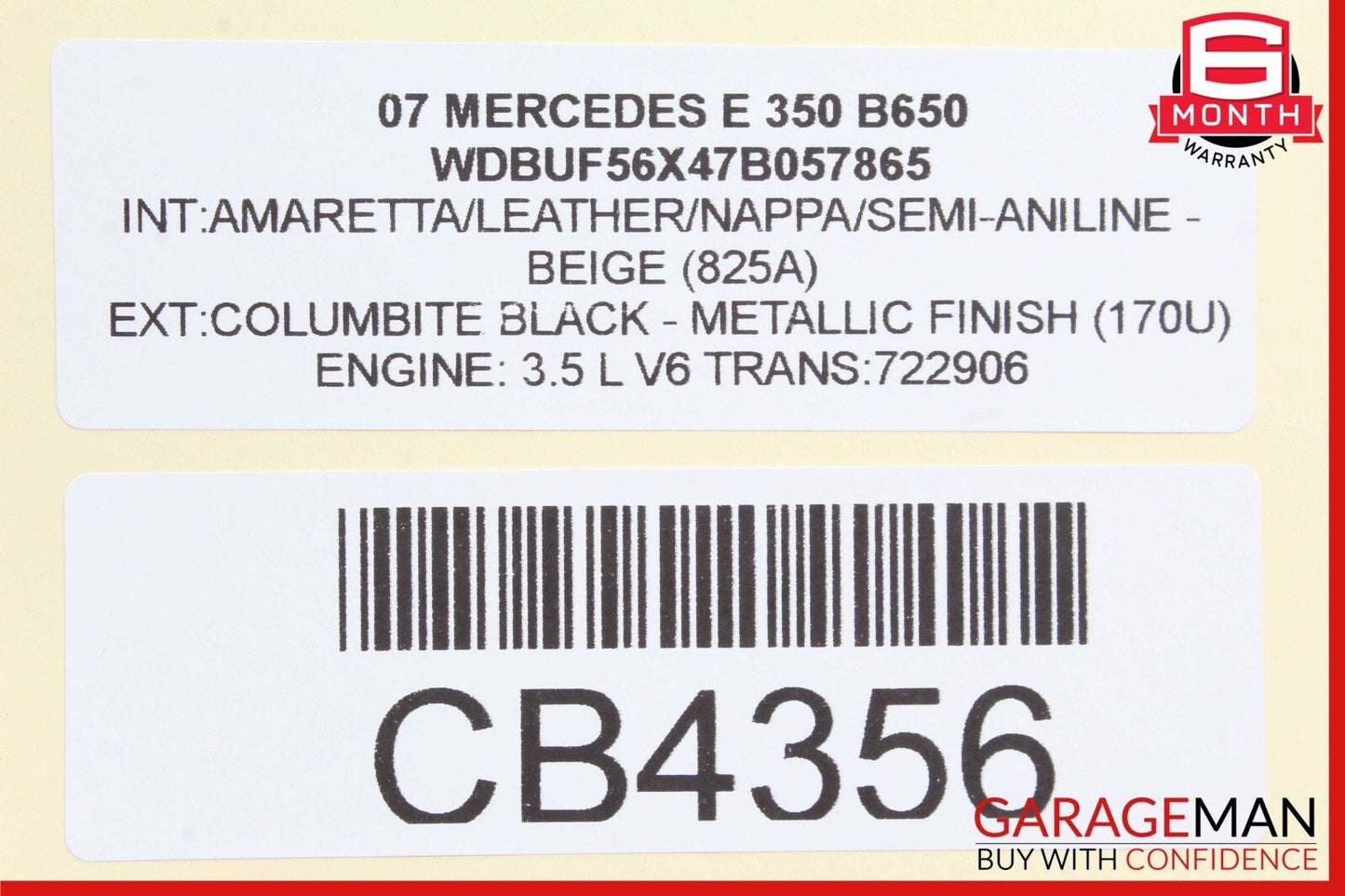 05-12 Mercedes W211 E350 SLK280 CLS550 SL550 C300 Lower Engine Motor Oil Pan OEM