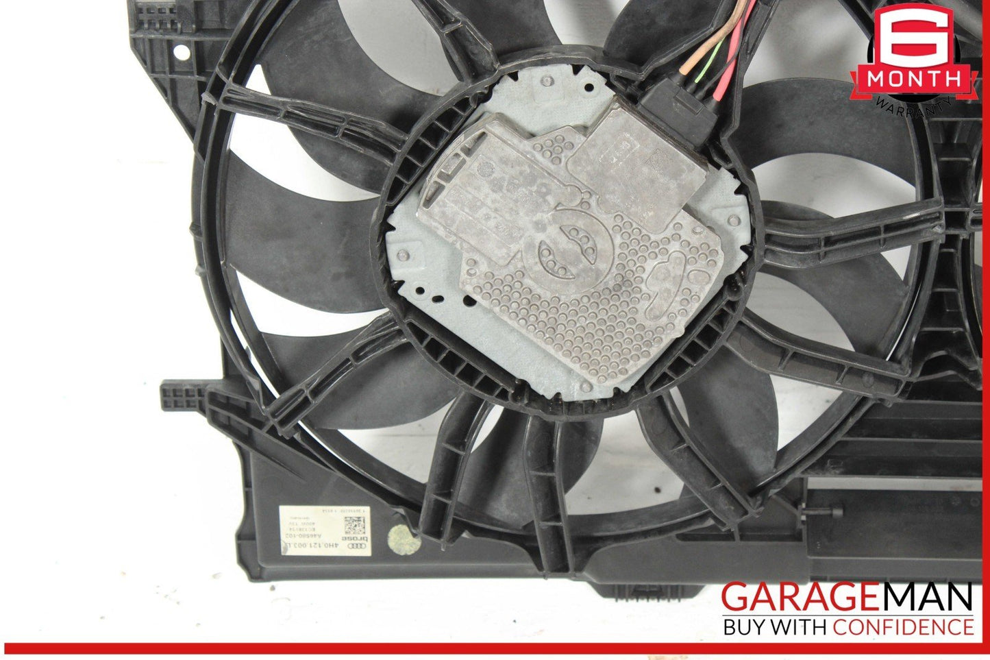 12-18 Audi A7 A6 Dual Radiator Motor Cooling Fan Shroud Assembly 4H0121003N OEM