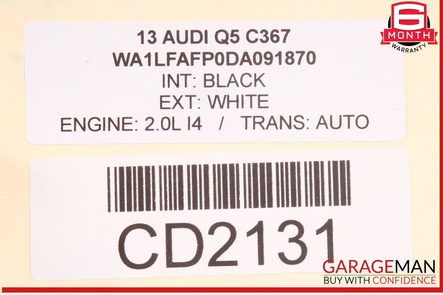 09-18 Audi Q5 A6 A7 Rear Right Side Spindle Knuckle Wheel Hub Assembly OEM