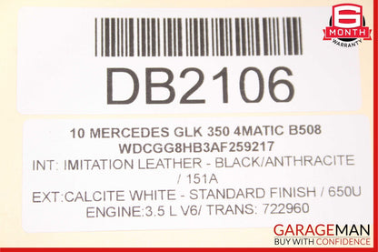 10-12 Mercedes X204 GLK350 3.5L M272 Engine Motor Block Assembly 143k